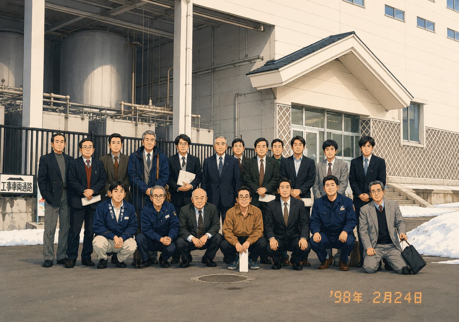 1998年2月24日の研修旅行の写真
